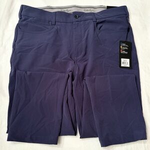 Walter Hagen Men's Performance 11 5 Pocket Slim Fit Golf Pants, Blue 30x32 New